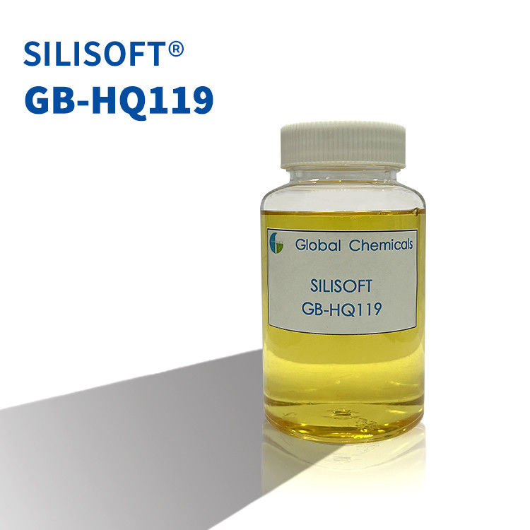 Silicona hidrofílica de alta concentración SILISOFT GB-HQ119 para el acabado del mango de tejidos de impresión de algodón y T/C