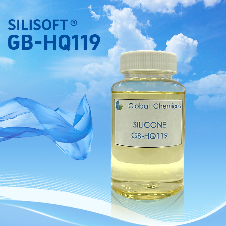 Silicona hidrofílica de alta concentración SILISOFT GB-HQ119 para el acabado del mango de tejidos de impresión de algodón y T/C