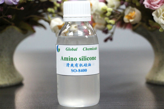 Aceite de silicona amino catiónica débil de la serie SO-8400 para tejidos mezclados