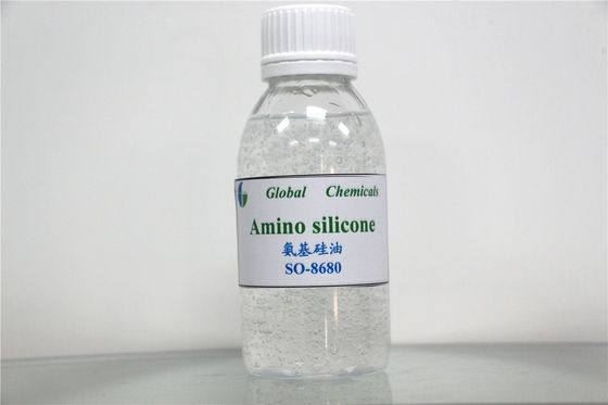 Amino silicona suavizante de aceite Cationic débil con 5 ~ 8 PH en alto rendimiento