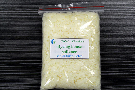 Cationic textile finishing fabric softener flakes diseñado para la casa de teñidos