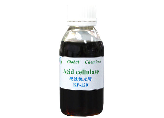 Enzimas de lavado de tejido líquido marrón KP - 120 Efecto de lavado de piedra con contraste vivo