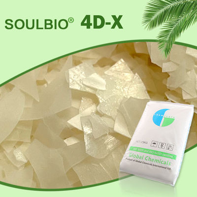 Escamas catiónicas débiles solubles en agua calientes 4D - X del suavizador para el lavadero Pale Yellow