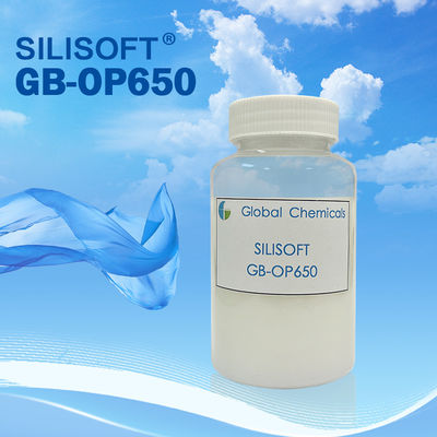 Agente auxiliar Smooth Brightener GB-OP650 Oxosilane macro de las sustancias químicas para el cuero, el dril de algodón y los hilados