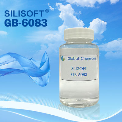 Materia textil que acaba amarillear bajo bajo del suavizador GB-6083 del silicón de la viscosidad