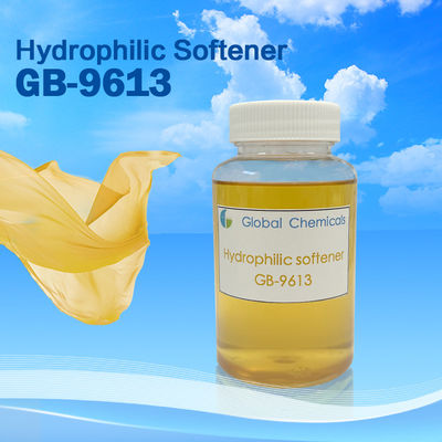 Suavizador catiónico hidrofílico GB-9613 de Pale Yellow Liquid High Concentration