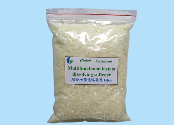 Finalización textil Auxiliar Humilizante catiónico Flocos Soulbio GRS Soluble en agua fría