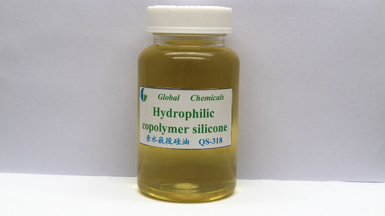 Aceite de copolímero de silicona orgánica de bloque transparente de color amarillo pálido QS-318
