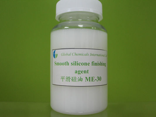 Aceite de emulsión de amino silicona, agente de acabado de silicona lisa disuelto en agua ME-30