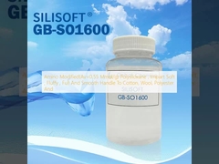 Amino Modificado (Av=0.55 Mmol/g) Polisiloxano, Imparte un mango suave, esponjoso, completo y suave al algodón, lana, poliéster y