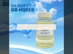 Nuevo tipo de silicona de bloque que confiere un acabado esponjoso y resistente de mantas, franela, terciopelo de coral.