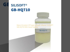 Emulsión macro de ablandador súper suave SILISOFT GB-HQ710 con buena estabilidad