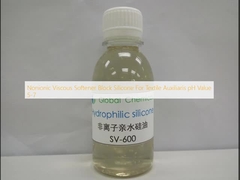Bloque de ablandador viscoso no iónico Silicona para textiles auxiliares Valor de pH 5-7