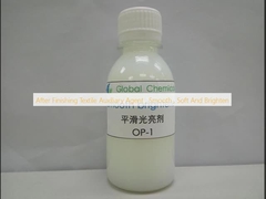 Después de terminar el agente auxiliar textil, suave, suave y brillante