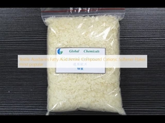 Auxiliares textiles Ácidos grasos Compuesto amino Cationic ablandador flocos más populares