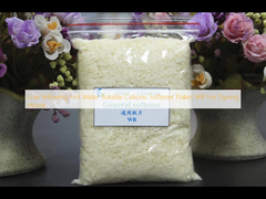 Flakes de suavizantes catiónicos solubles en agua caliente y de color amarillento bajo WR para la tintorería
