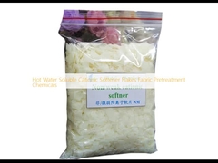 Disoluble en agua caliente, suavizante catiónico, copos de tejido, productos químicos de pretratamiento