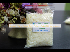 Flakes de ablandador de tejidos no iónicos / débiles catónicos NM Bajo amarilleado