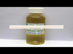 Aceite de copolímero de silicona orgánica de bloque transparente de color amarillo pálido QS-318