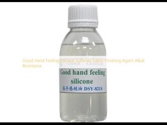 Buen sentimiento de la mano, suavizador de silicona, agente de acabado de tela, resistencia al alcalino.