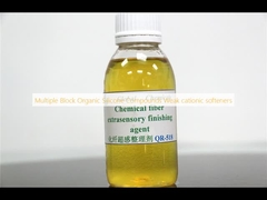 Compuestos orgánicos de silicona de bloque múltiple ablandadores catiónicos débiles