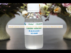 Aceite de silicona amino catiónica débil de la serie SO-8400 para tejidos mezclados