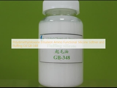 Polydimethylsiloxane Emulsión Amino Funcional de Silicona Suavizante y Aceite de Fluff GB-348