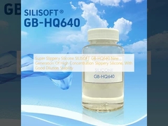 Silicona super resbaladiza SILISOFT GB-HQ640 Nueva generación de silicona resbaladiza de alta concentración, con buena estabilidad de dilución