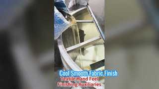 Suavizante de silicona para tejidos frescos y lisos